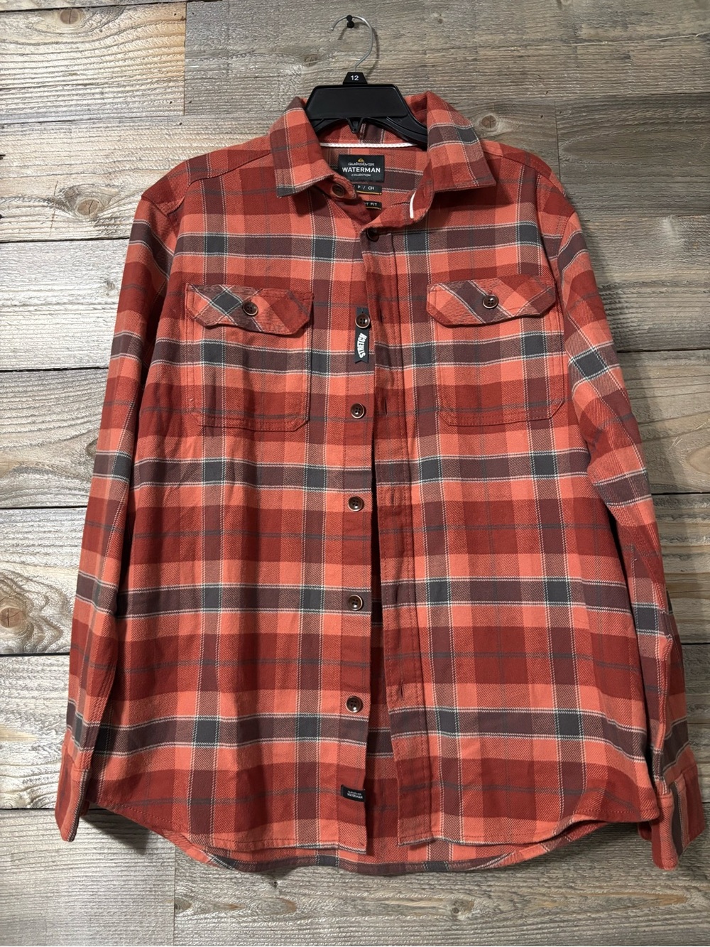 New without tags mens quicksilver flannel shirt
